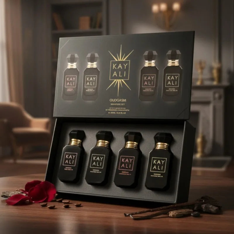 4*10Ml  Unisex Perfume Set Long Lasting Fresh Mild Elegant Floral Fruity Musk Natural Fragrance Four Scents Vanilla Royale