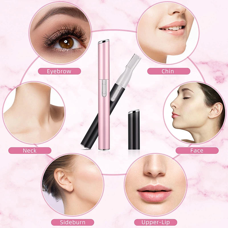 Trimmer Mini Electric Eyebrow Shaver Hair Remover Facial Shaver Hair Remover Facial and Neck Blur Lips Body Arms and Legs