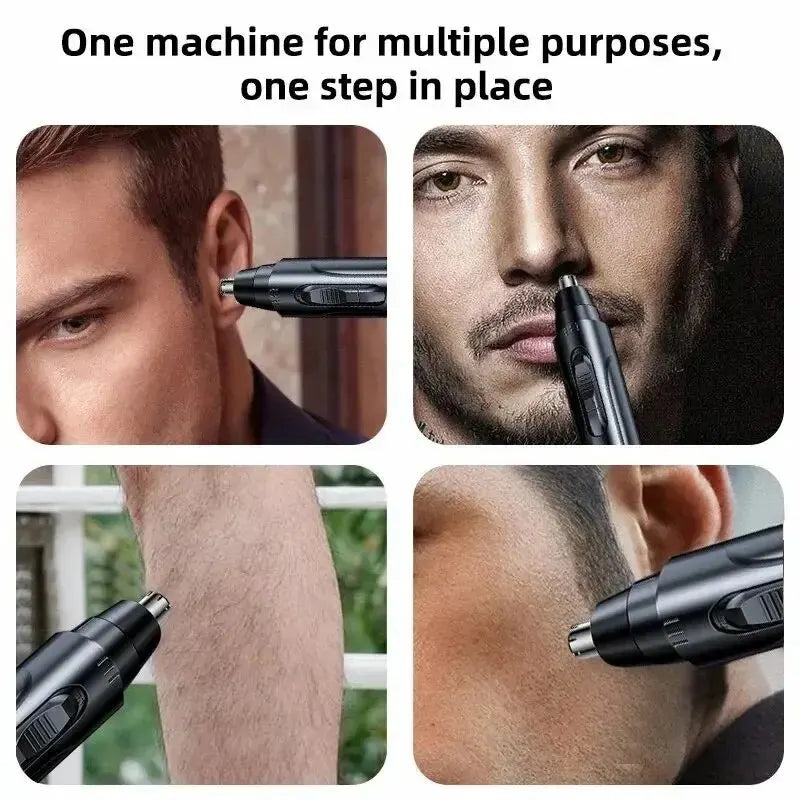 Electric Nose Hair Trimmer Safe Not to Hurt the Nose Not Stuck Hair Multifunctional Shaving Nose Hair Electric Eyebrow Trimmer