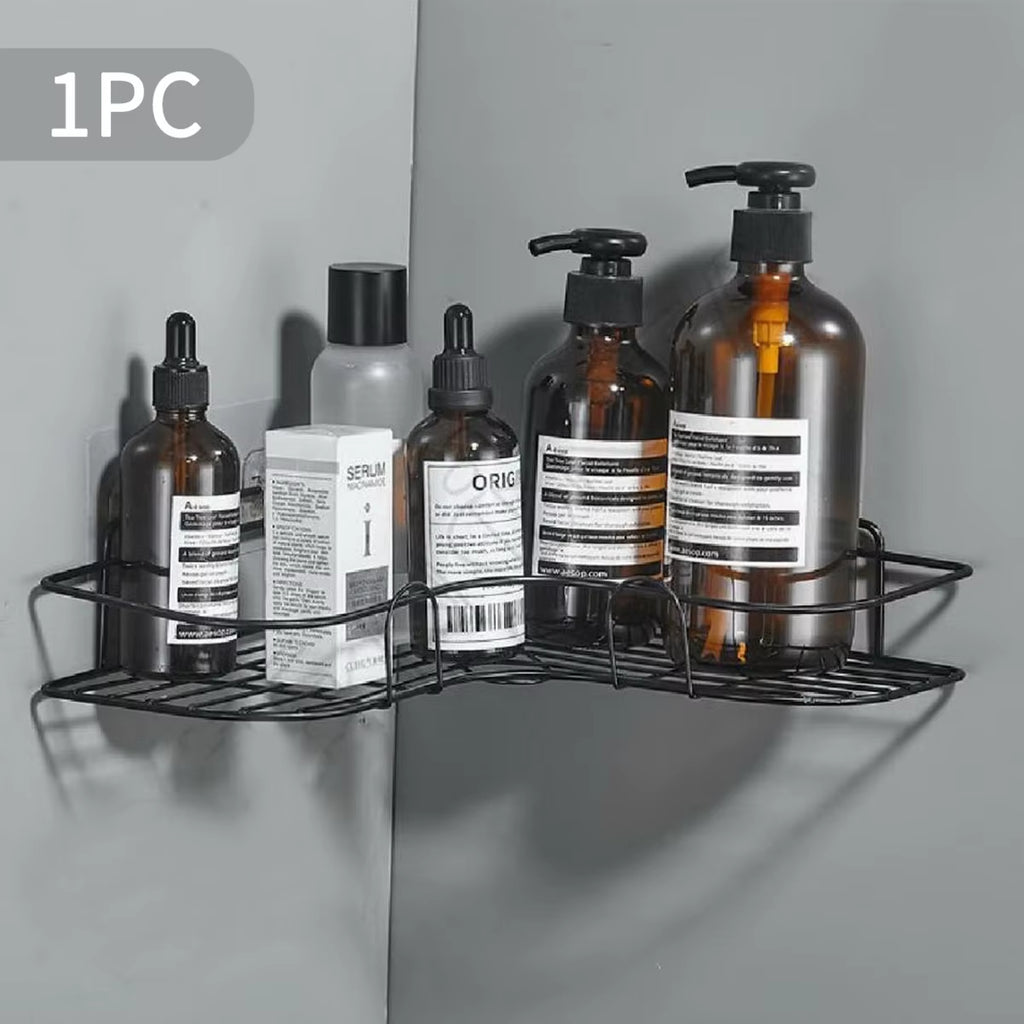 No Drill Shower Caddy – Bathroom Corner Storage Shelf Organizer