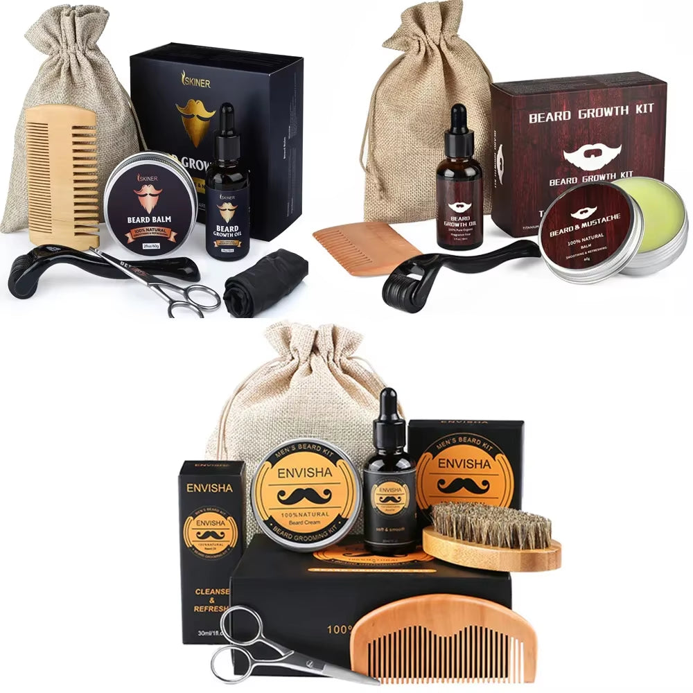 Beard Growth Kit for Mens Hair Enhancer, beard Essentials