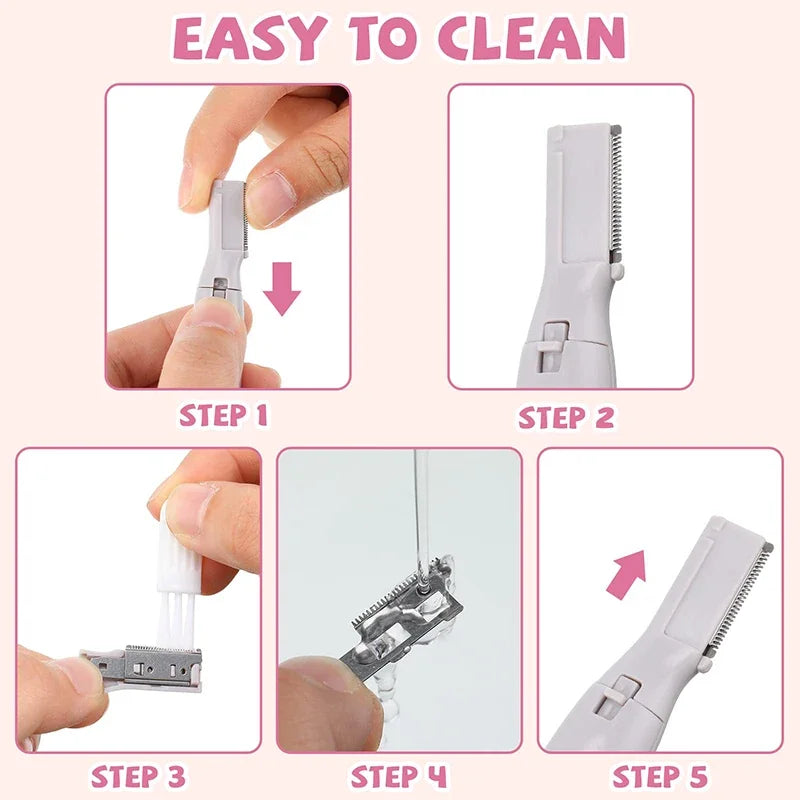 Trimmer Mini Electric Eyebrow Shaver Hair Remover Facial Shaver Hair Remover Facial and Neck Blur Lips Body Arms and Legs
