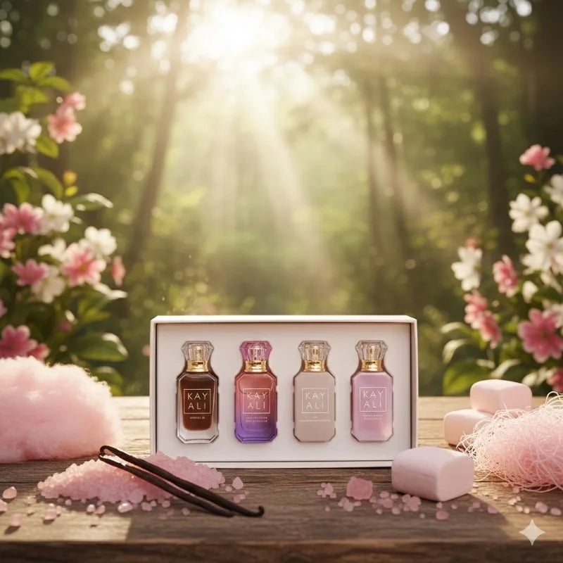 4*10Ml  Unisex Perfume Set Long Lasting Fresh Mild Elegant Floral Fruity Musk Natural Fragrance Four Scents Vanilla Royale