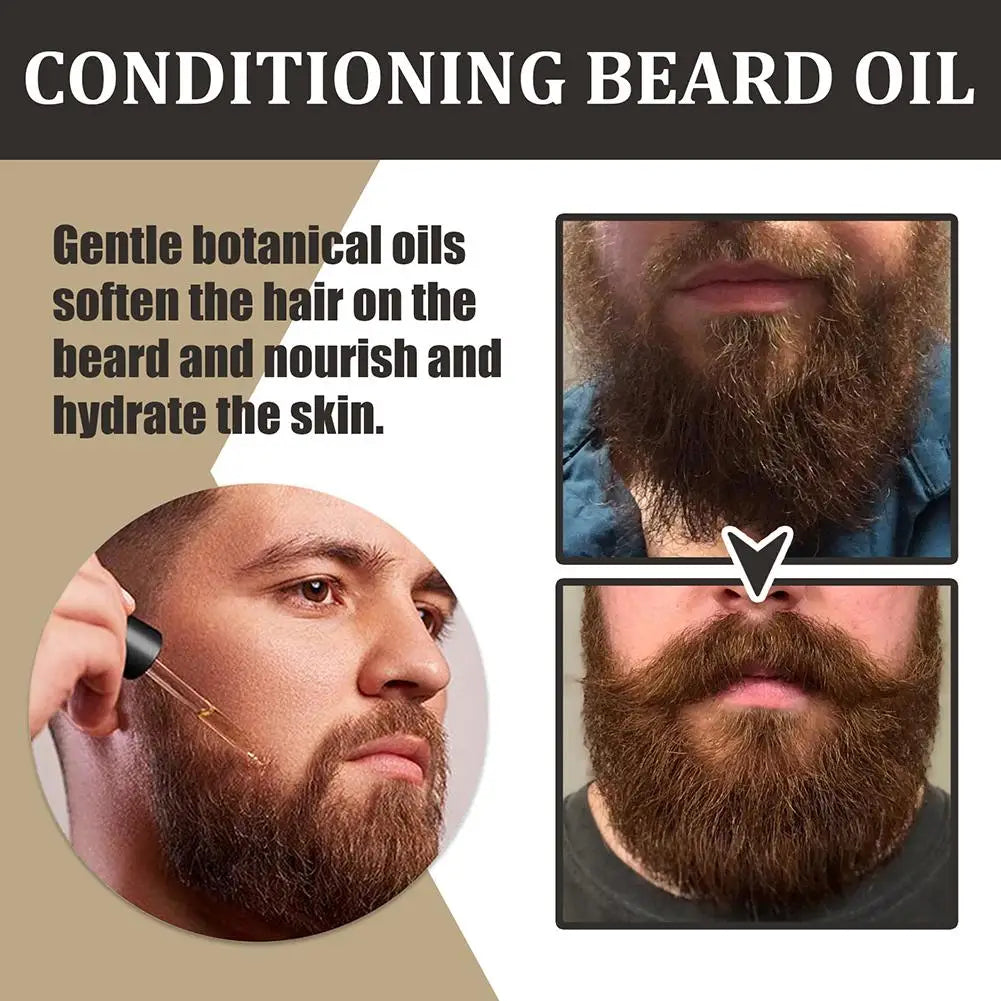 30Ml Beard Growth Oil Serum for Men Beard Growth