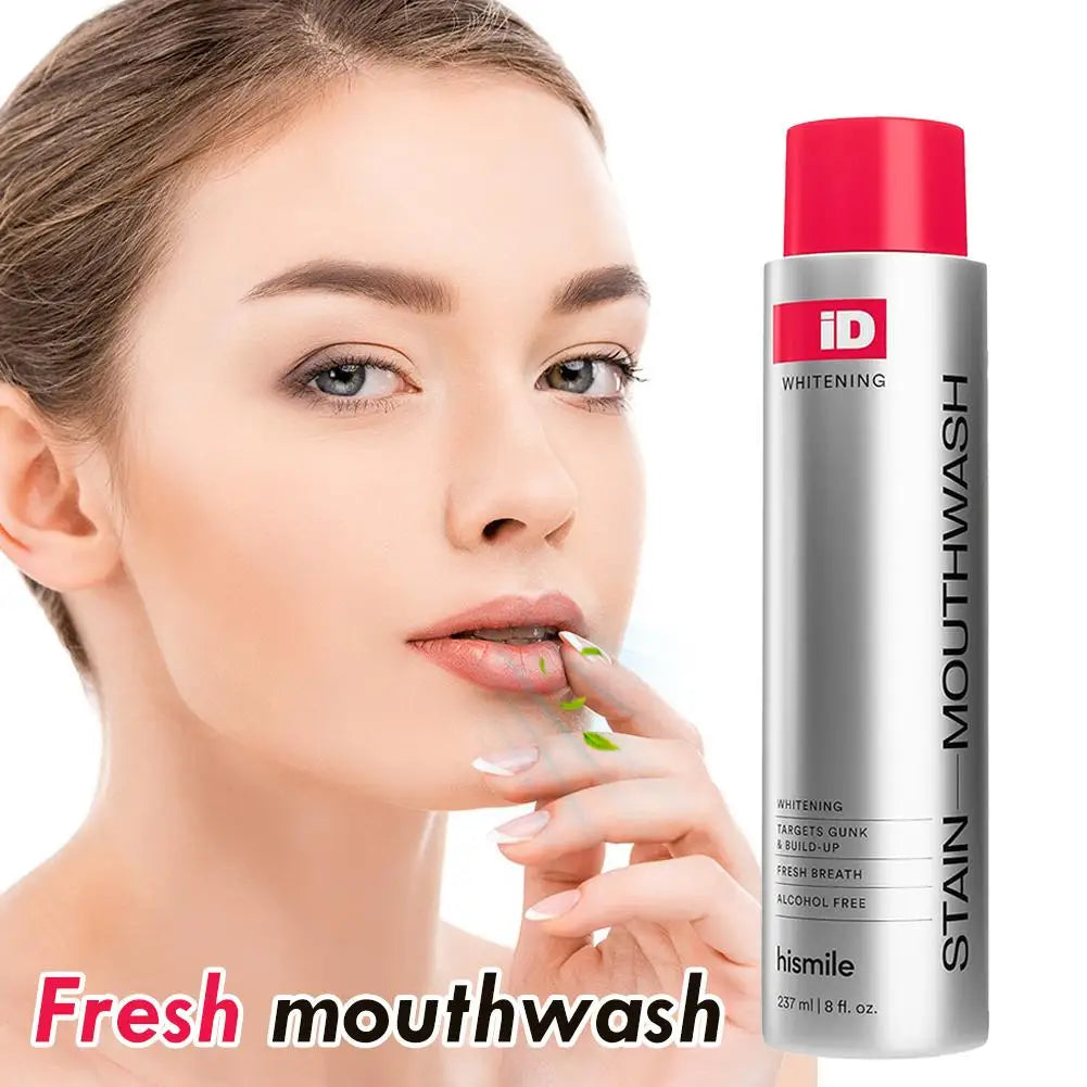 Hismile ID Whitening Mouthwash – Fresh Breath & Gentle Stain Removal Oral Care