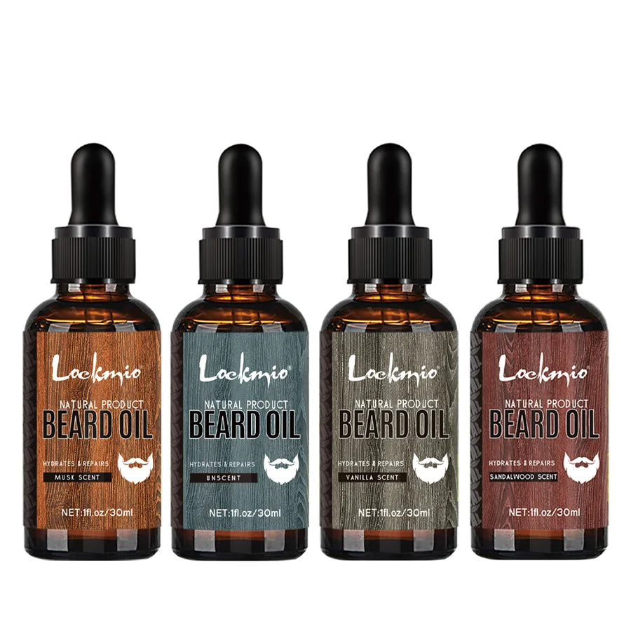 4-Piece Scented Beard Oil Set 30ml`s