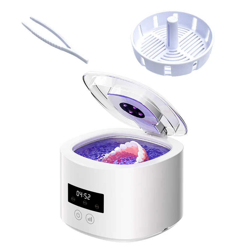 50KHz Ultrasonic Dental Retainer & Jewelry Cleaner