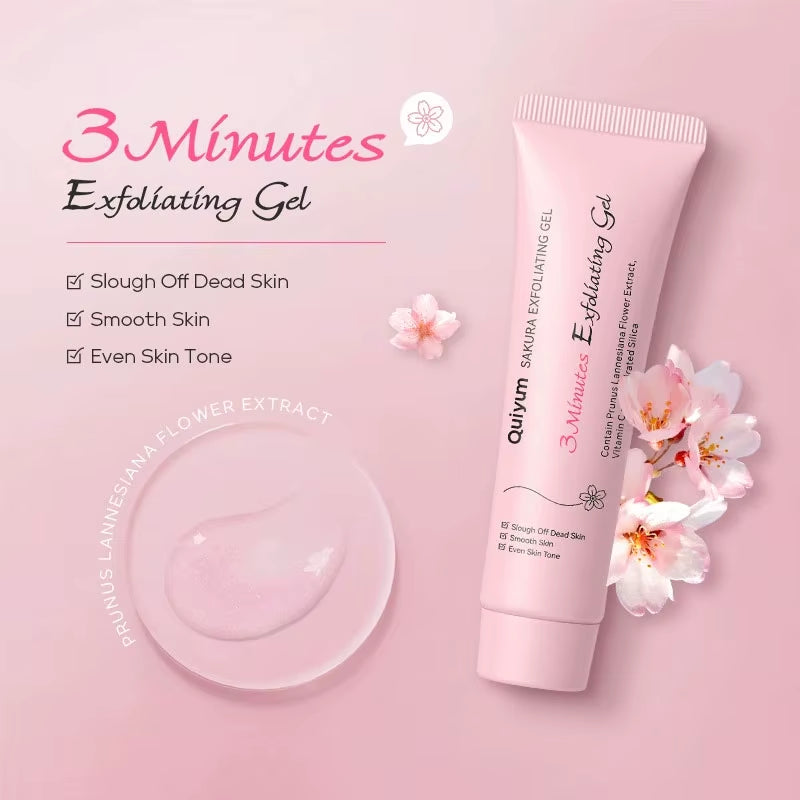 Sakura Exfoliating Gel, Face and Body wash