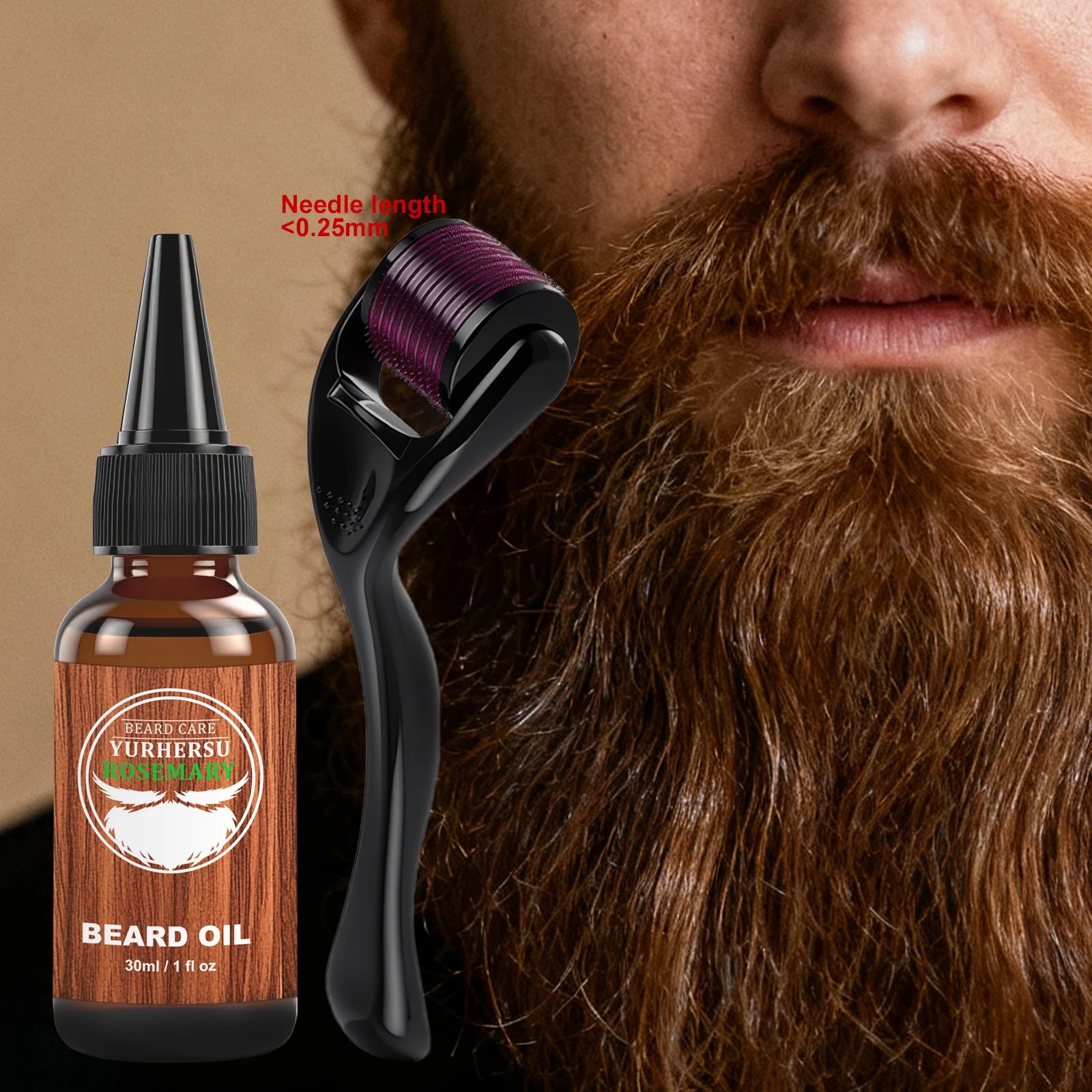 Organic Rosemary Jojoba Beard Oil, Beard Care 30Ml