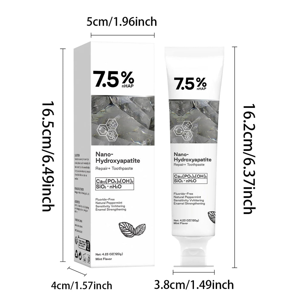 Nano Hydroxyapatite Toothpaste – Whitening Toothpaste for Stains & Fresh Breath