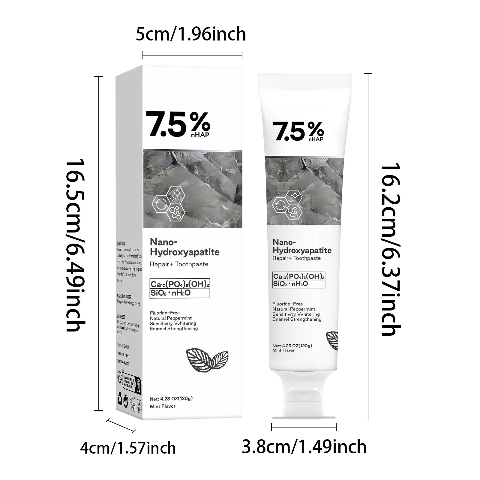 Nano Hydroxyapatite Toothpaste – Whitening Toothpaste for Stains & Fresh Breath