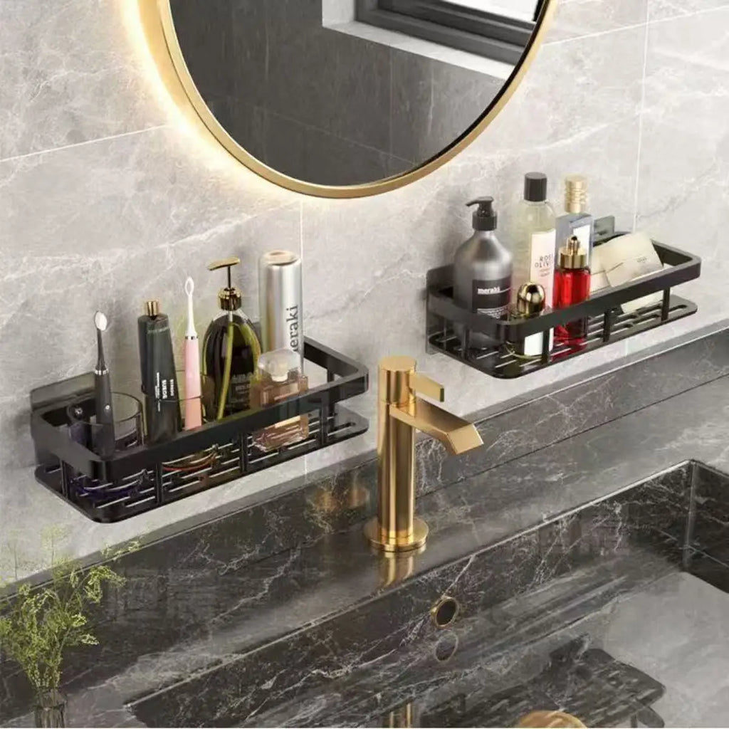 Modern Bathroom Organizer – No Drill Shower Shelf