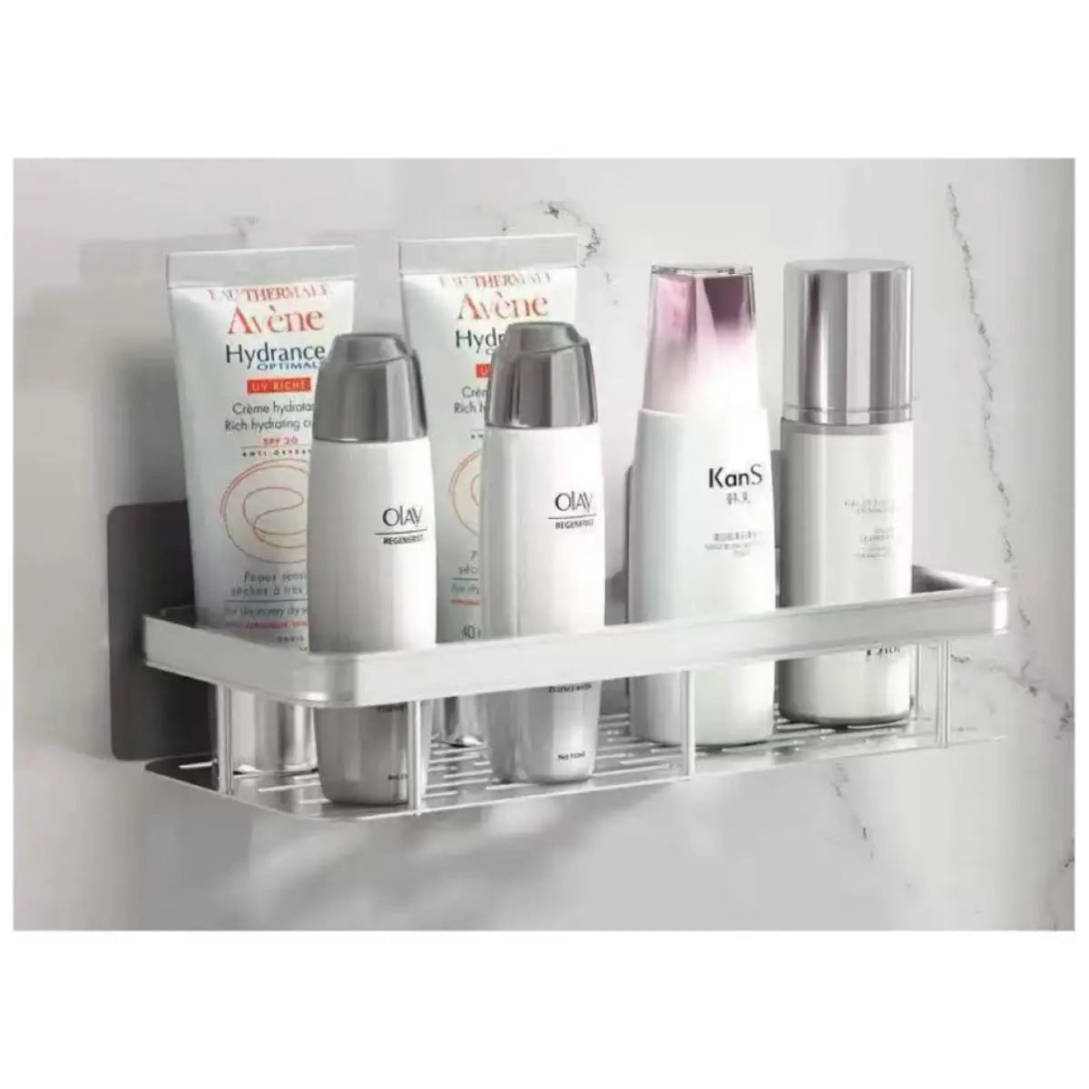 Modern Bathroom Organizer – No Drill Shower Shelf