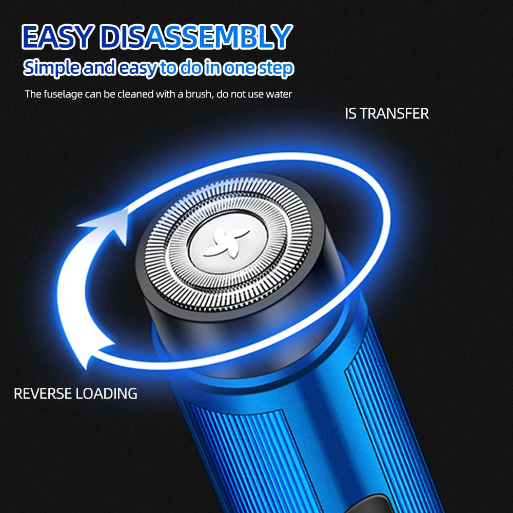 Mini Electric Shaver – Rechargeable Portable Razor for Men & Women