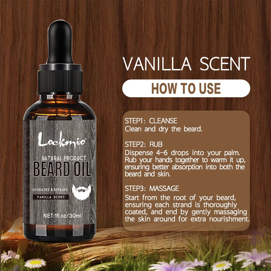 4-Piece Scented Beard Oil Set 30ml`s