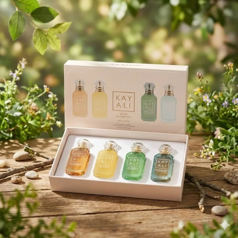 4*10Ml  Unisex Perfume Set Long Lasting Fresh Mild Elegant Floral Fruity Musk Natural Fragrance Four Scents Vanilla Royale