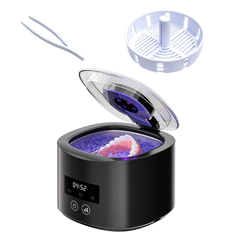 50KHz Ultrasonic Dental Retainer & Jewelry Cleaner