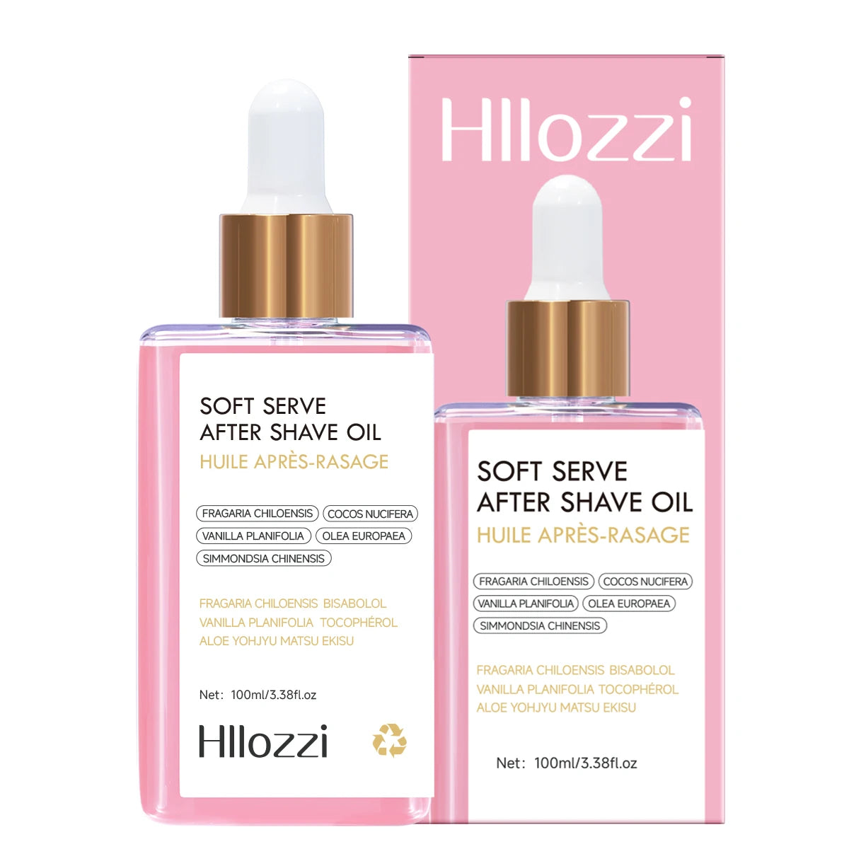 100Ml/3.38F.Oz Strawberry Soft Serve after Shave Oil Deeply Hydrating and Nourishing the Skin Men & Women Hydrating Serum