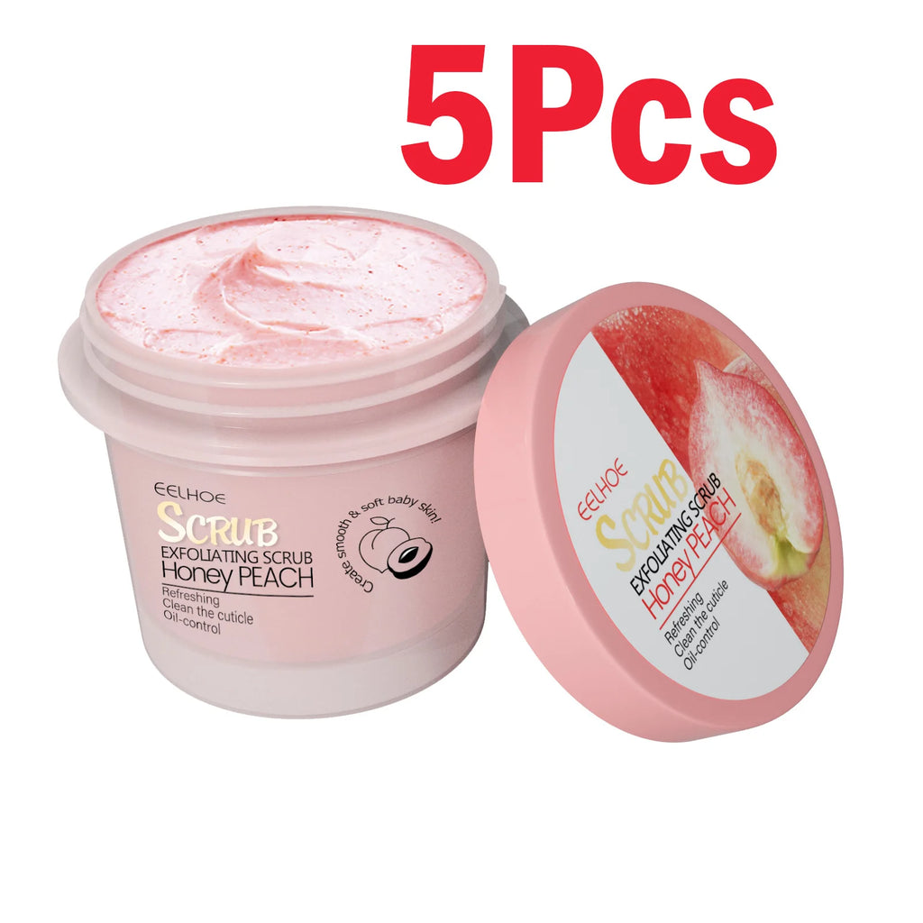 Honey Peach Body Scrub Cream – Deep Exfoliating Moisturizer for Smooth & Glowing Skin