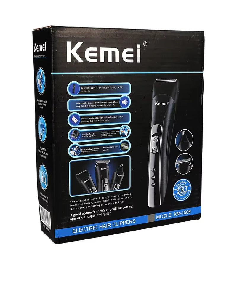 KM-1506 3-in-1 Electric Grooming Kit