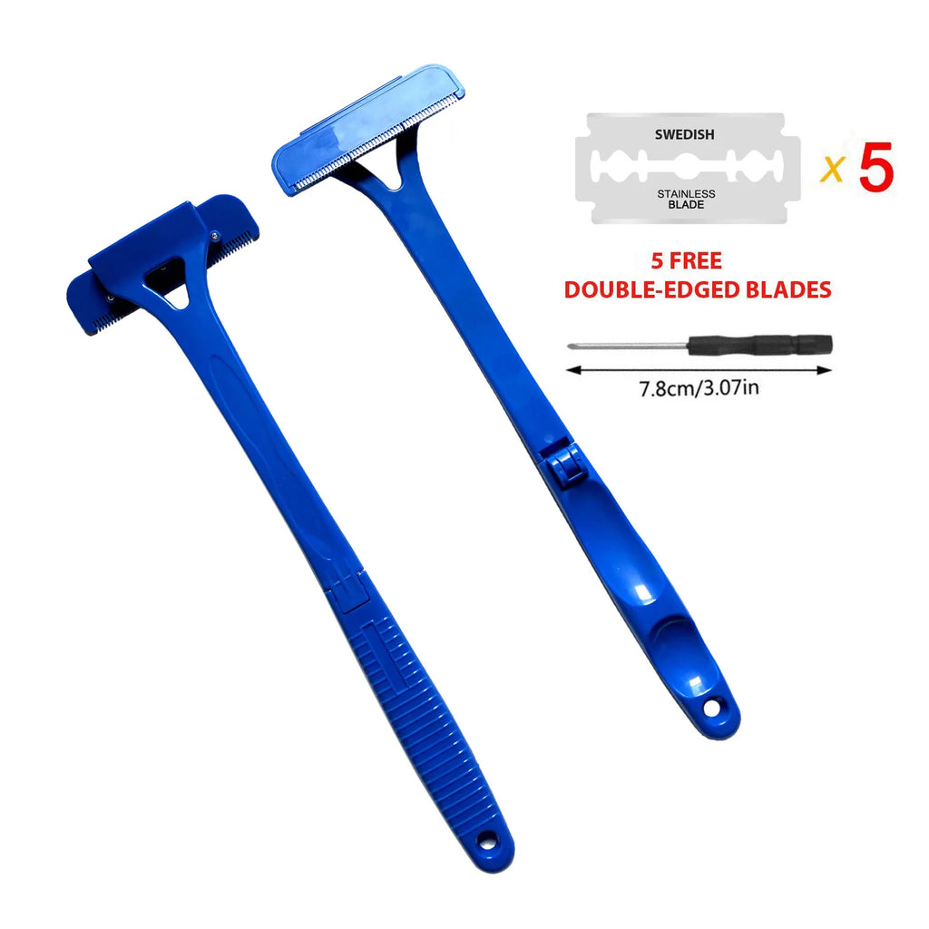 Safety Long Handle Folding Back Shaver Body Shaver Back Hair Trimmer Body Leg Back Razor Shaver Epilator Hair Removal Tool
