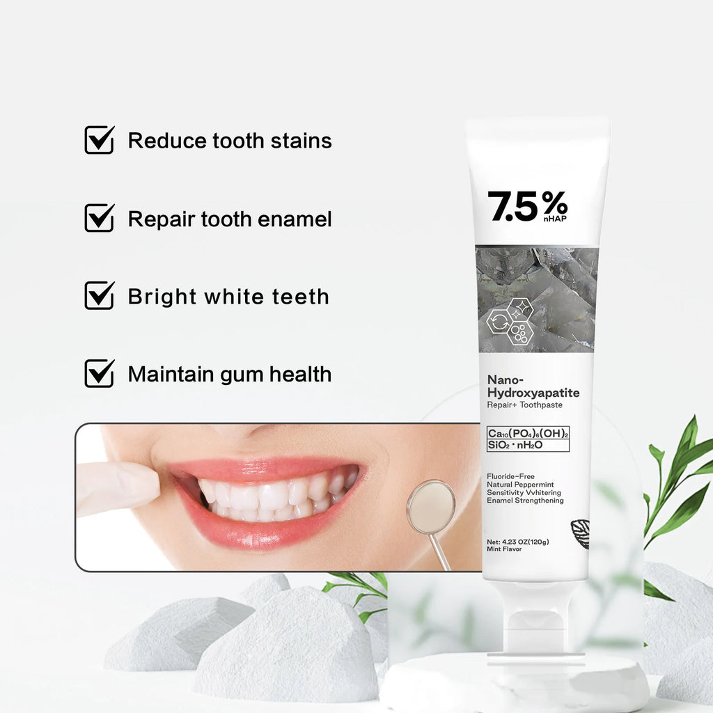 Nano Hydroxyapatite Toothpaste – Whitening Toothpaste for Stains & Fresh Breath