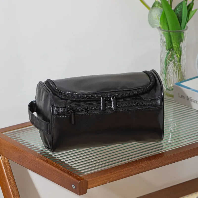 Leather Hanging Toiletry Bag – Large Travel Dopp Kit for Men & Women