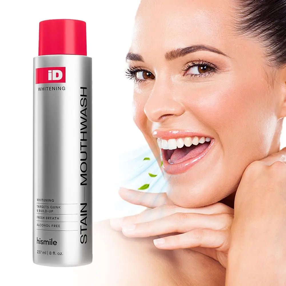 Hismile ID Whitening Mouthwash – Fresh Breath & Gentle Stain Removal Oral Care