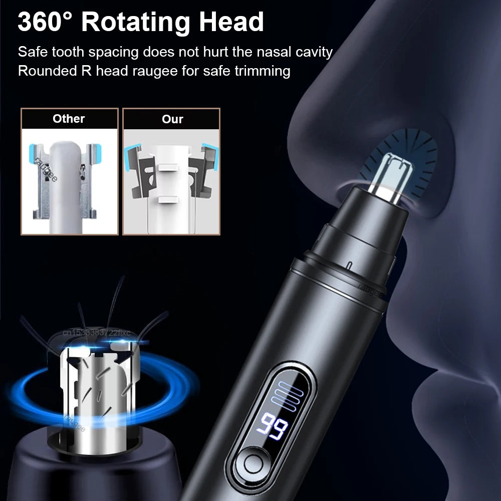 Nose Hair Trimmer Portable Nose Hair Remover for Men Electric Nose and Ear Hair Trimmer USB Rechargeable Mini Nose Hair Clipper