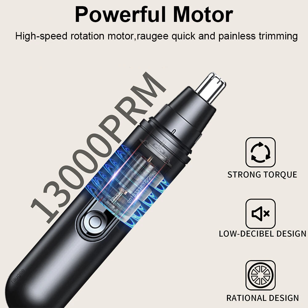 Nose Hair Trimmer Portable Nose Hair Remover for Men Electric Nose and Ear Hair Trimmer USB Rechargeable Mini Nose Hair Clipper