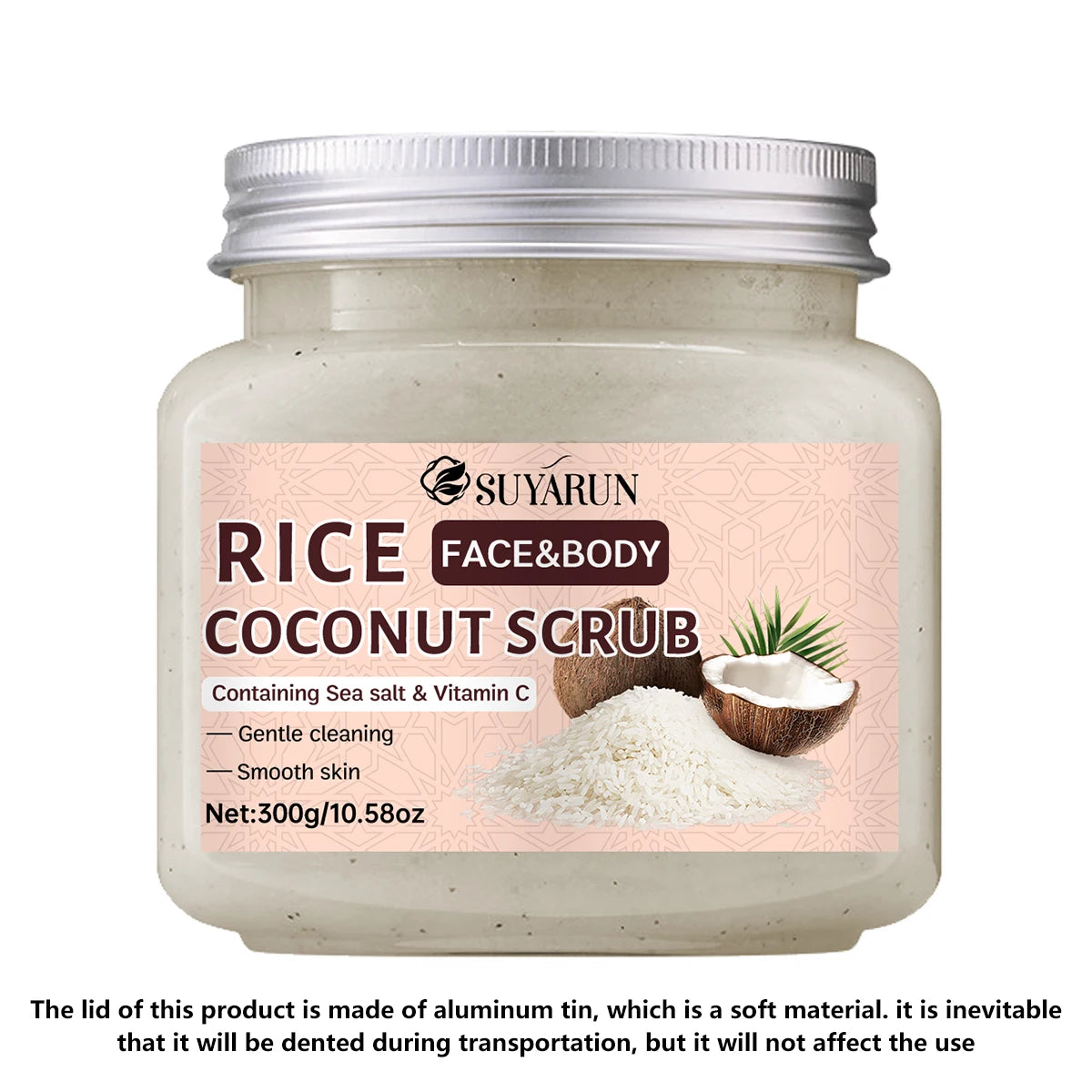 Rice & Coconut Brightening Exfoliating Scrub – face/body