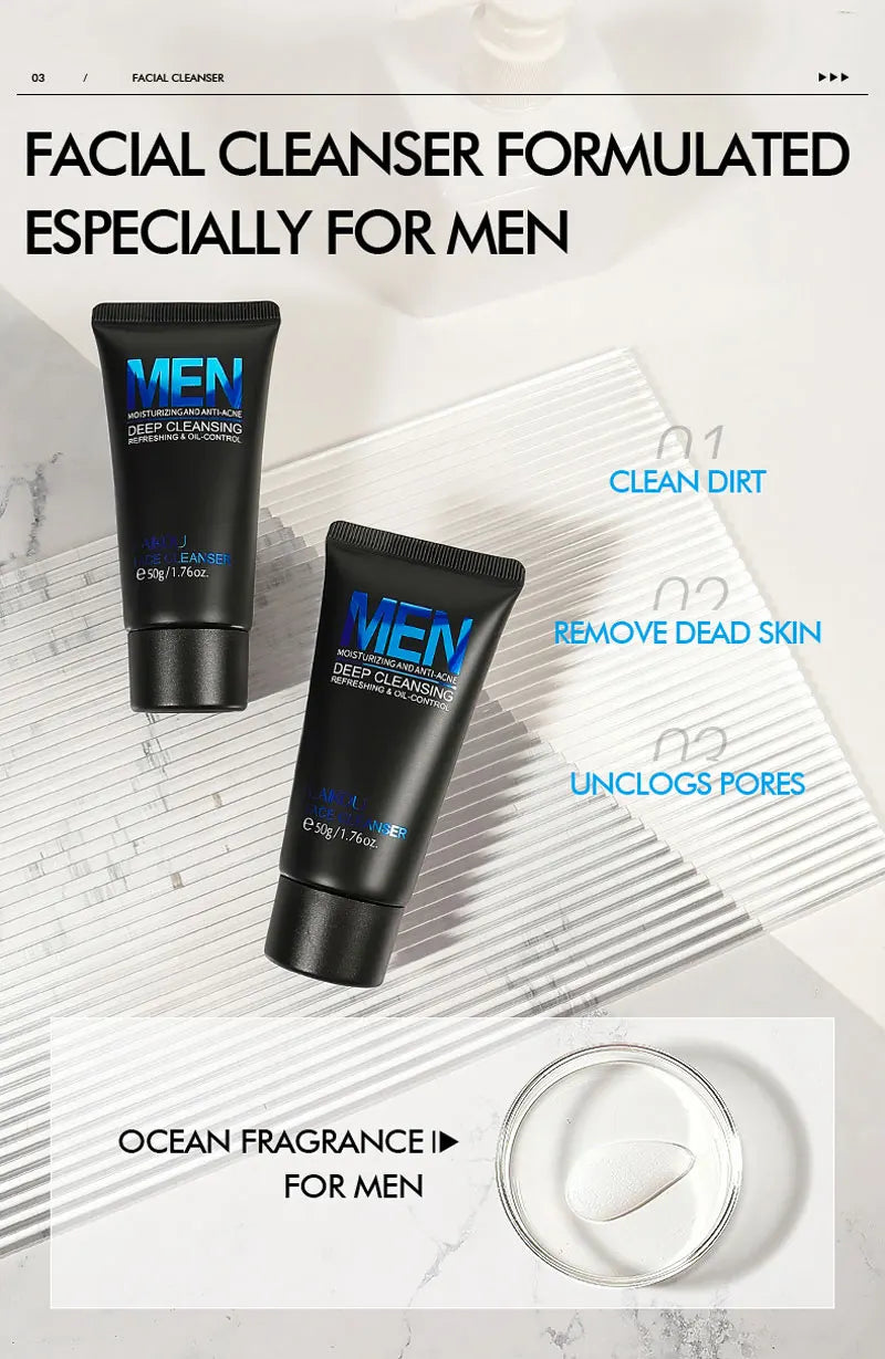 Men Facial Cleanser Face 