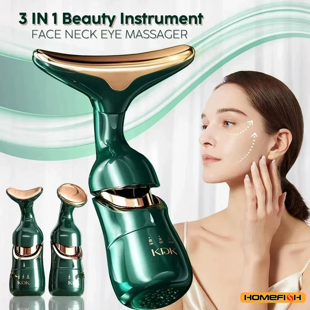 3 in 1 Facial Lifting Device Neck Facial Eye Massager