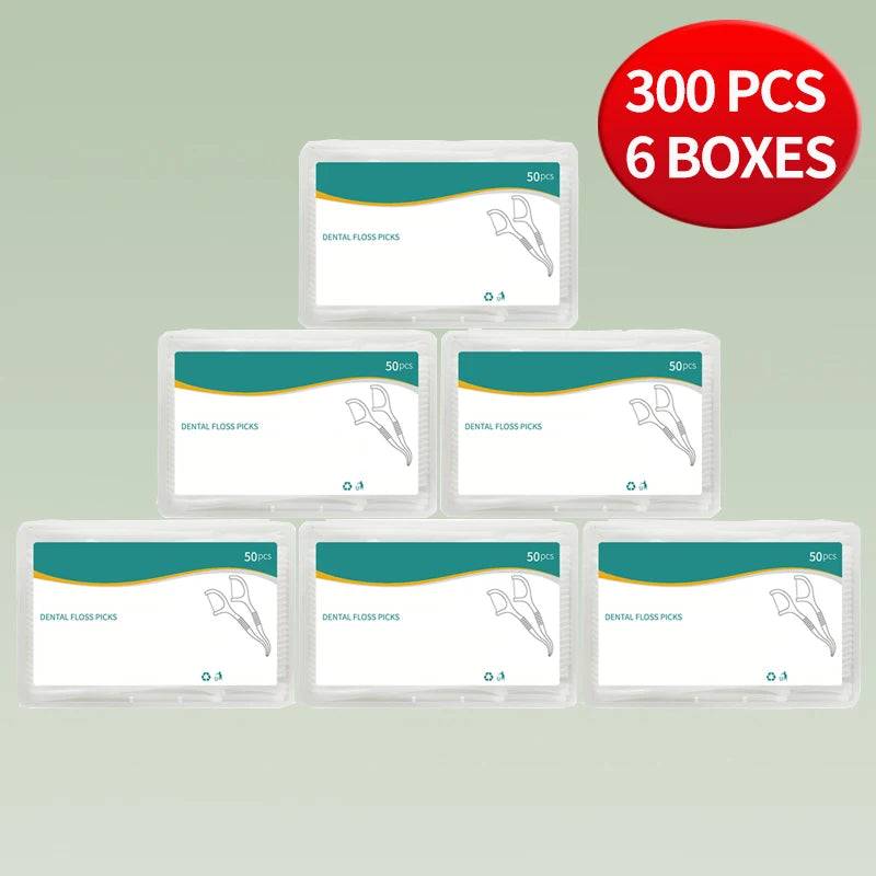 Ultra Fine Dental Floss Sticks for Daily Oral Car