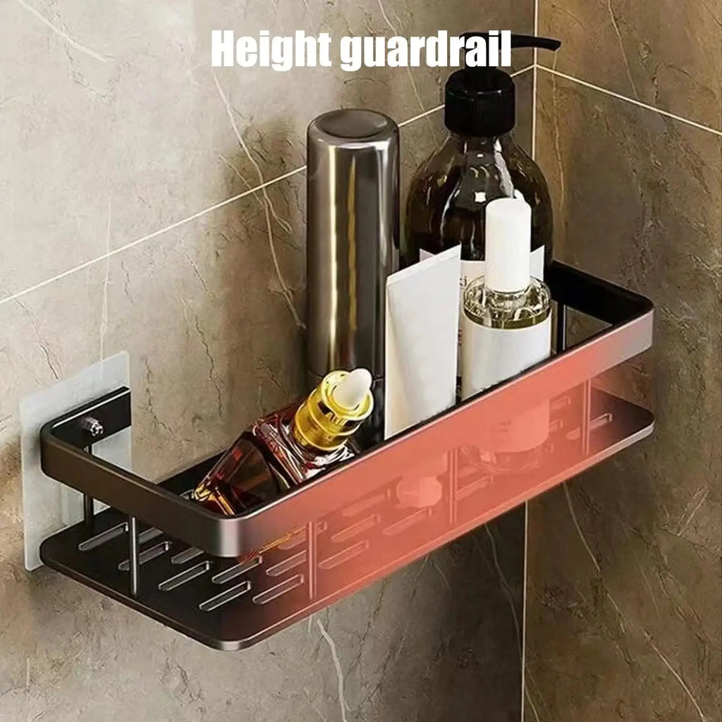 No-Drill Wall Mounted Bathroom Shelf – Adhesive Shower Storage Organizer
