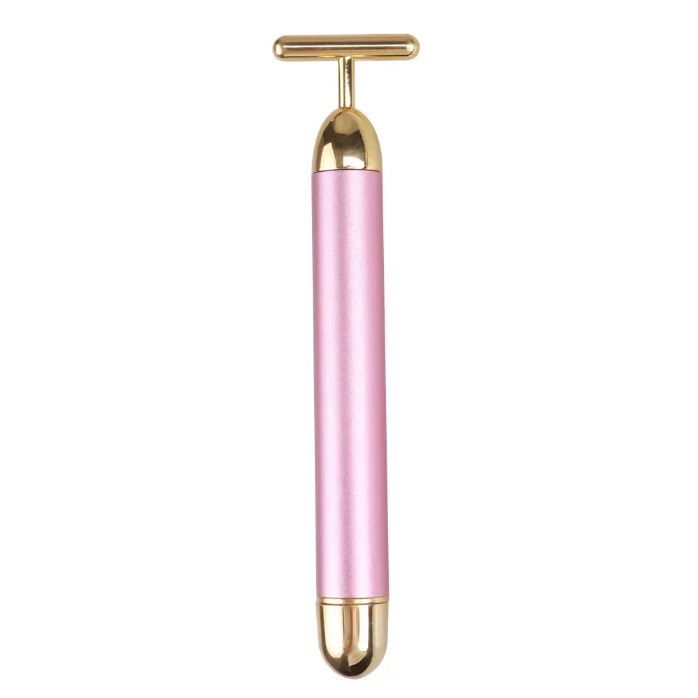 24K Gold Electric T-Bar Facial Massager