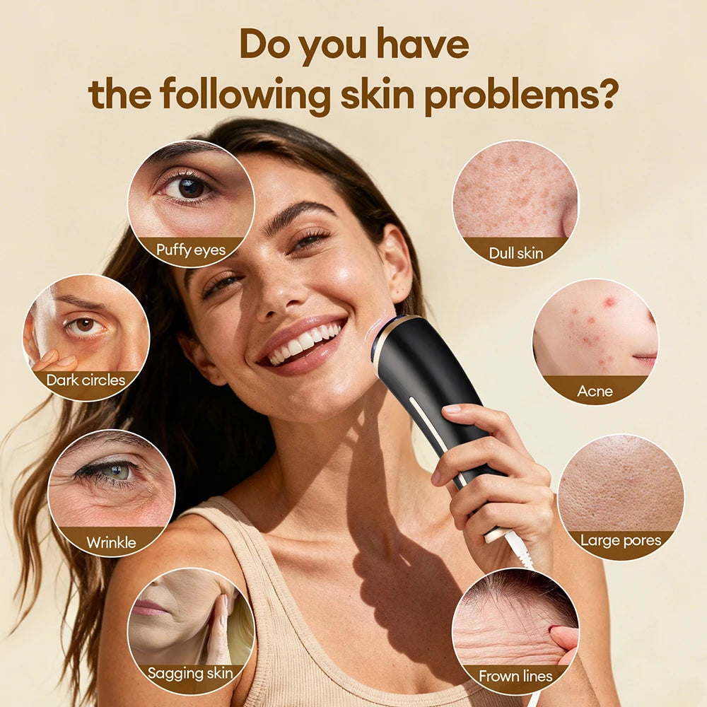 5-in-1 HIFU LED Facial Device – RF & EMS Skin Tightening