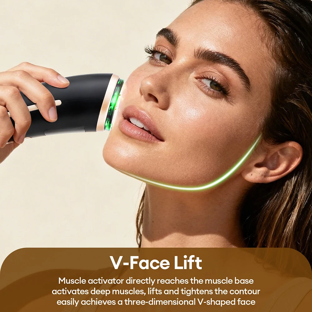 5-in-1 HIFU LED Facial Device – RF & EMS Skin Tightening