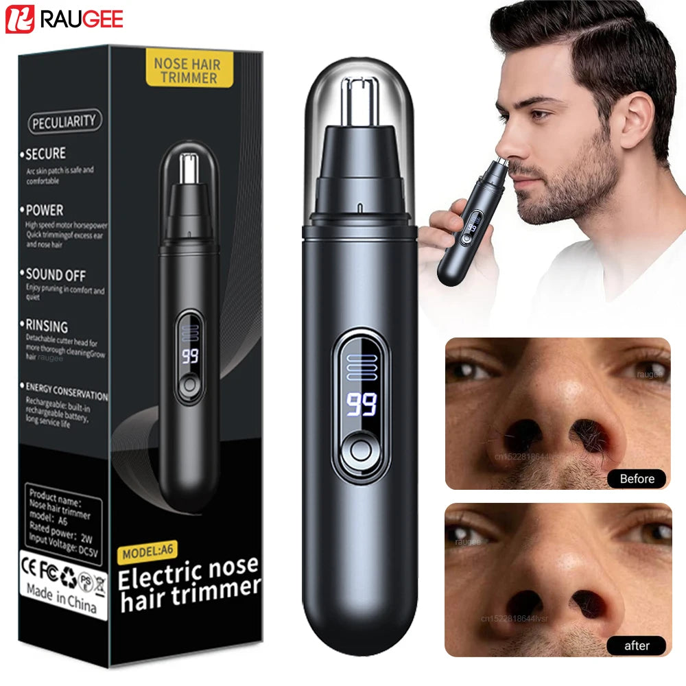 Nose Hair Trimmer Portable Nose Hair Remover for Men Electric Nose and Ear Hair Trimmer USB Rechargeable Mini Nose Hair Clipper