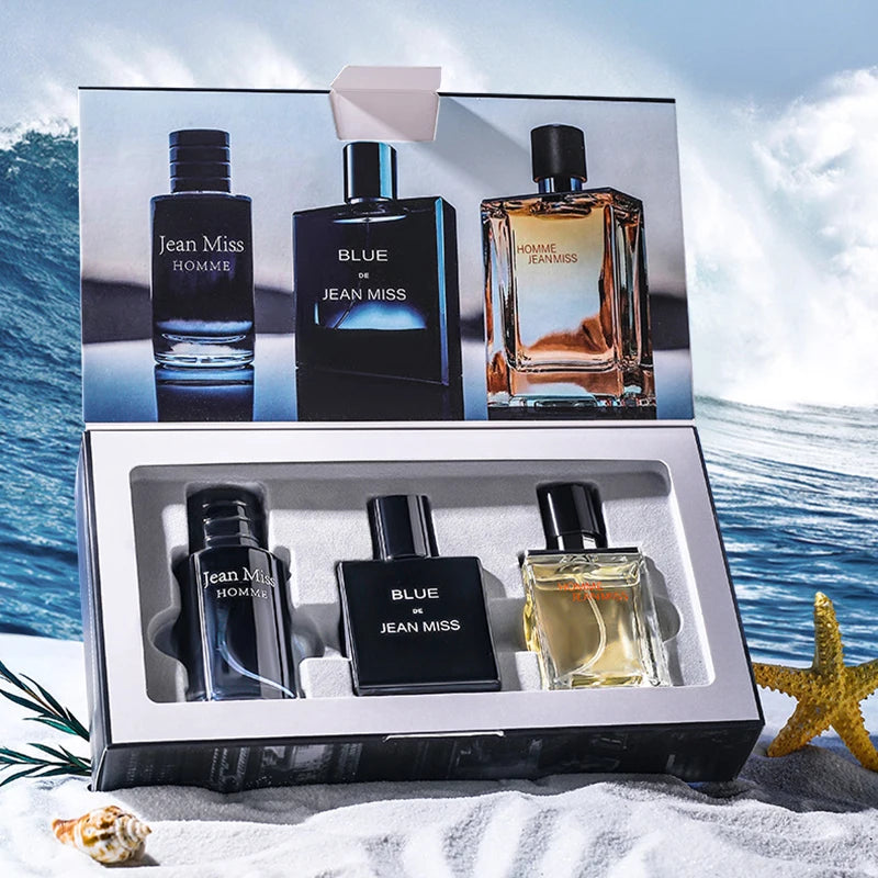 High Quality 90Ml Men Perfume Hombre Gift Box 3Pcs Set Colognes Scent Fascination Man Perfumes Masculinos Lasting Parfum New