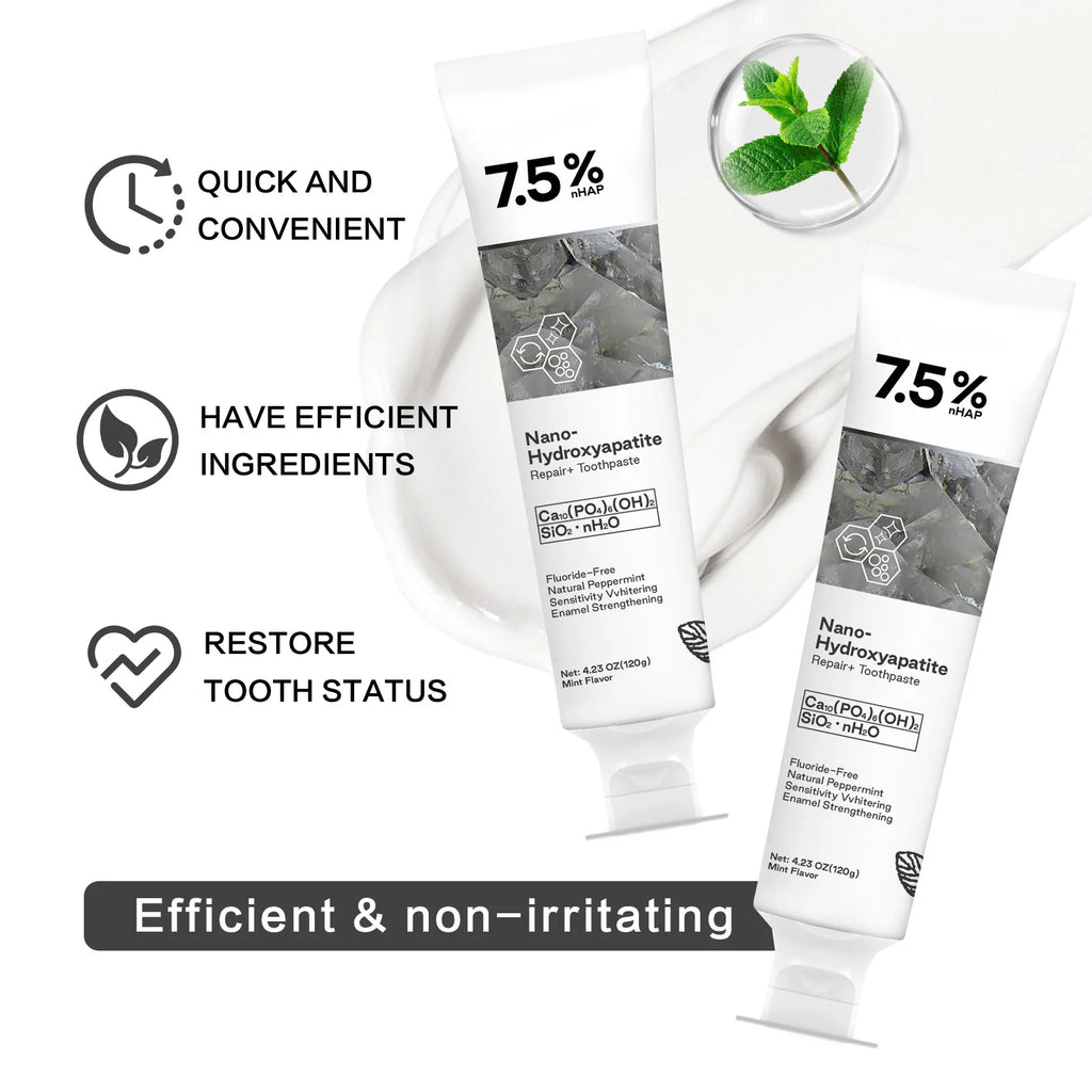 Nano Hydroxyapatite Toothpaste – Whitening Toothpaste for Stains & Fresh Breath