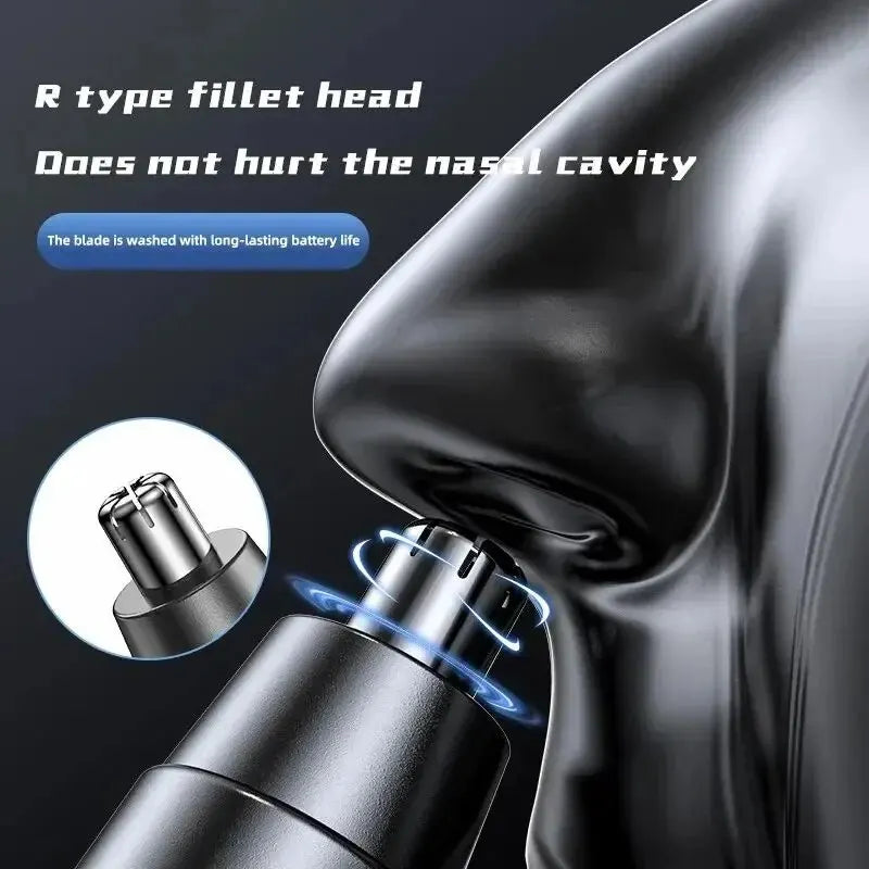 Electric Nose Hair Trimmer Safe Not to Hurt the Nose Not Stuck Hair Multifunctional Shaving Nose Hair Electric Eyebrow Trimmer