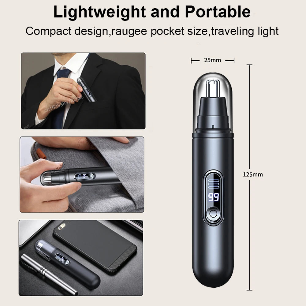 Nose Hair Trimmer Portable Nose Hair Remover for Men Electric Nose and Ear Hair Trimmer USB Rechargeable Mini Nose Hair Clipper