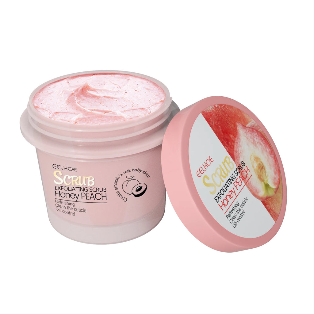Honey Peach Body Scrub Cream – Deep Exfoliating Moisturizer for Smooth & Glowing Skin