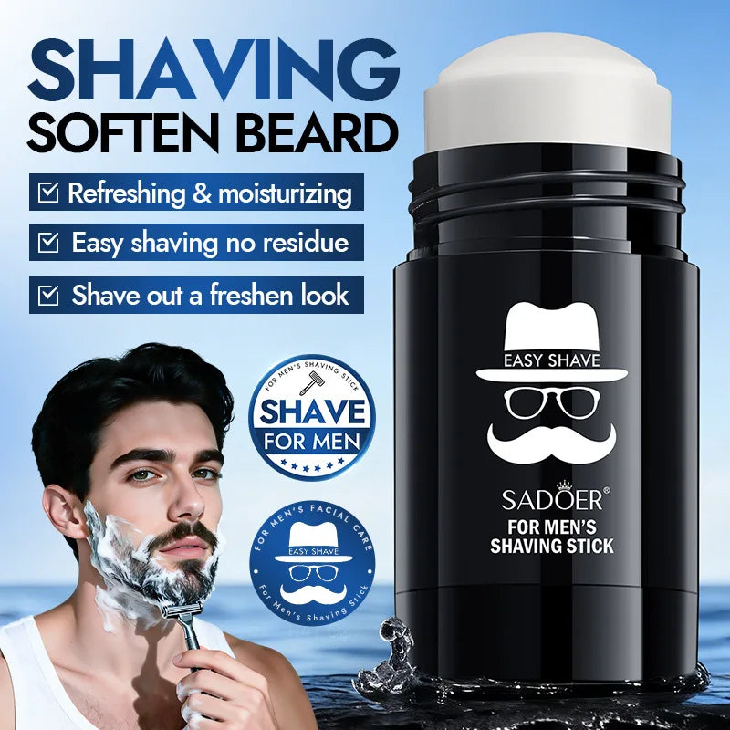 2026 New Soften Beard Men'S Shaving Cream Stick Foam Rich Gentle 2-In-1 Shaving & Cleansing Cream Hydrating Shave Beard Cream