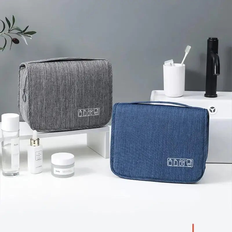 Waterproof Oxford Travel Toiletry Bag – Hanging Cosmetic Organizer