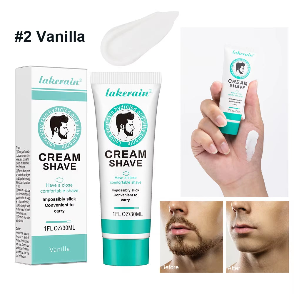 Natural Shaving Cream for Men Facial Care, Rich and Dense Foam Effectively Softens Beard for Easy Shaving Gentle for All Beard T