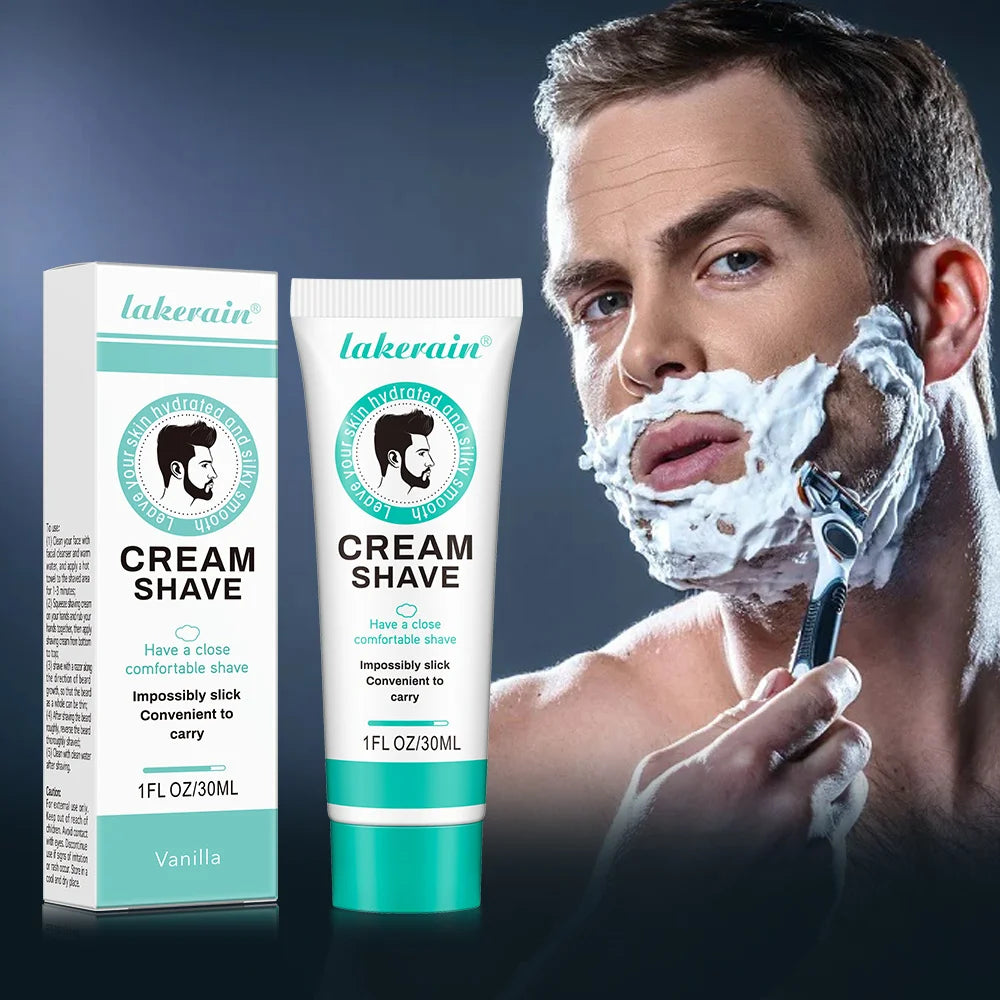 Natural Shaving Cream for Men Facial Care, Rich and Dense Foam Effectively Softens Beard for Easy Shaving Gentle for All Beard T