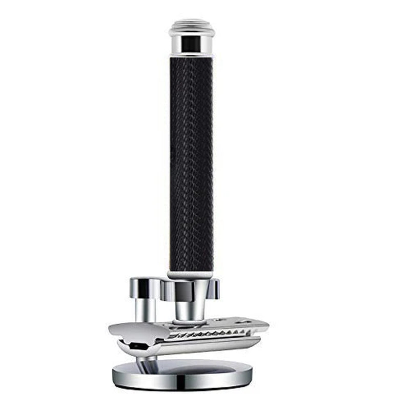 Premium Single Blade Safety Razors, Double Edge Razor Blade, Shaving Razors for Men with Razor Stand and 5 Platinum Blades