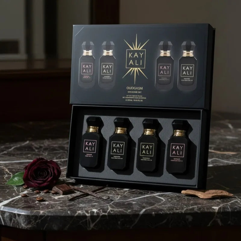 4*10Ml  Unisex Perfume Set Long Lasting Fresh Mild Elegant Floral Fruity Musk Natural Fragrance Four Scents Vanilla Royale